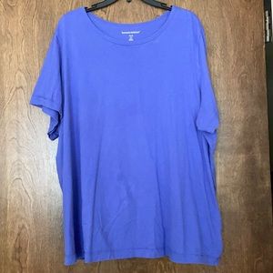 Woman Within crew neck tee, 2X. Purple